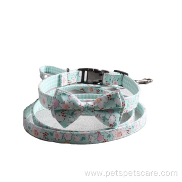 Wholesale Floral Luxury Pet Dog Bow Tie Collar